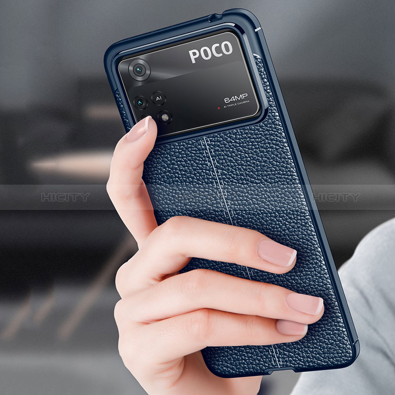 Custodia Silicone Morbida In Pelle Cover per Xiaomi Poco X4 Pro 5G