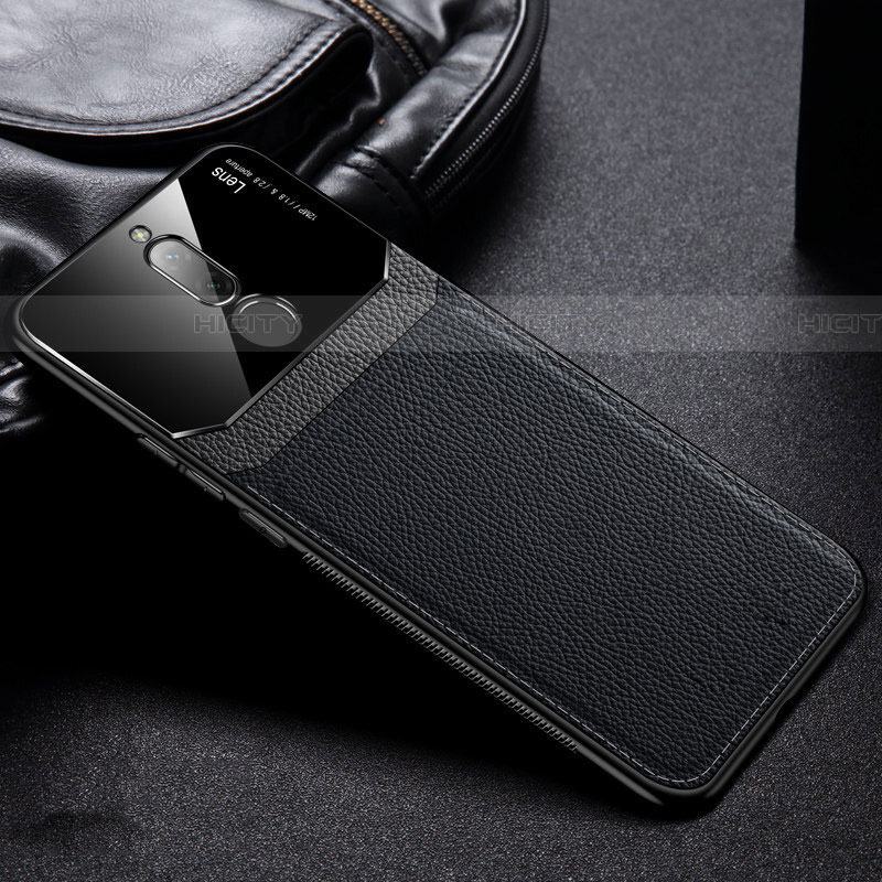 Custodia Silicone Morbida In Pelle Cover per Xiaomi Redmi 8 Nero