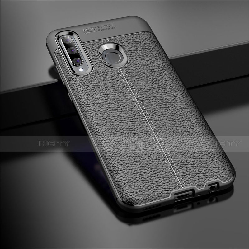 Custodia Silicone Morbida In Pelle Cover S01 per Huawei Honor 20i Nero