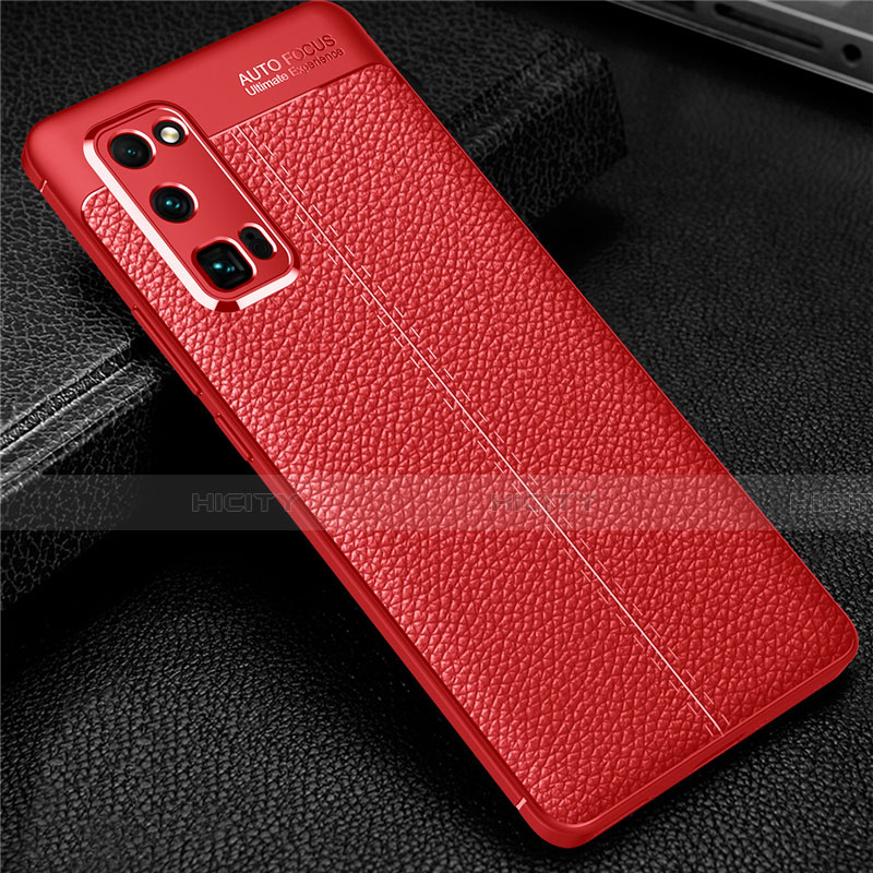 Custodia Silicone Morbida In Pelle Cover S01 per Huawei Honor 30 Pro