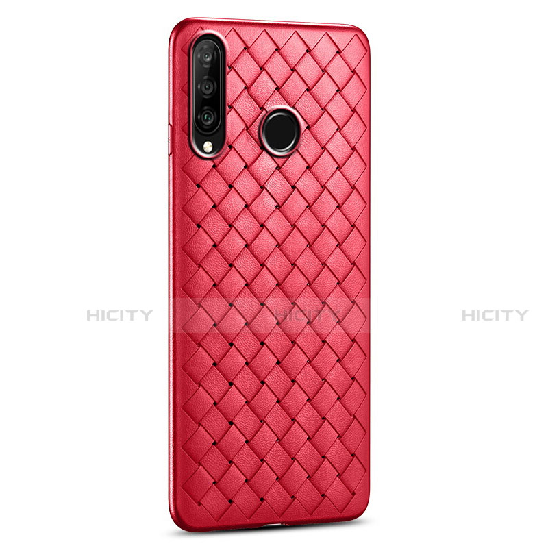 Custodia Silicone Morbida In Pelle Cover S01 per Huawei P30 Lite