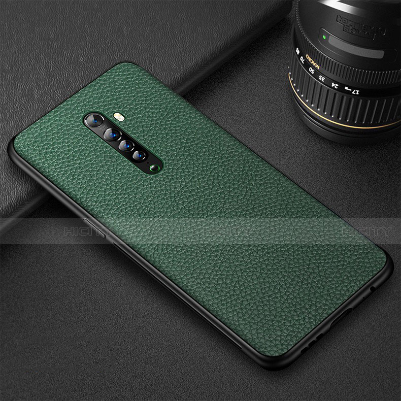 Custodia Silicone Morbida In Pelle Cover S01 per Oppo Reno2