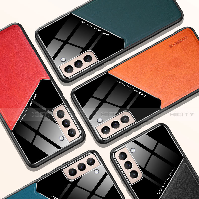 Custodia Silicone Morbida In Pelle Cover S01 per Samsung Galaxy S21 Plus 5G