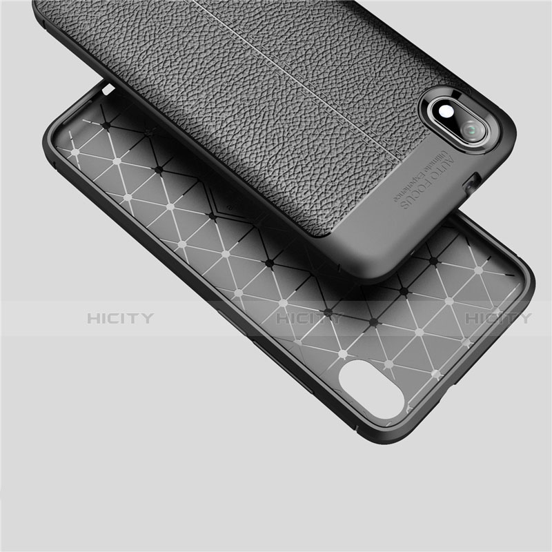 Custodia Silicone Morbida In Pelle Cover S01 per Xiaomi Redmi 7A