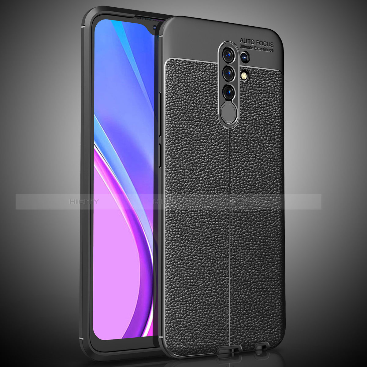 Custodia Silicone Morbida In Pelle Cover S01 per Xiaomi Redmi 9 Prime India