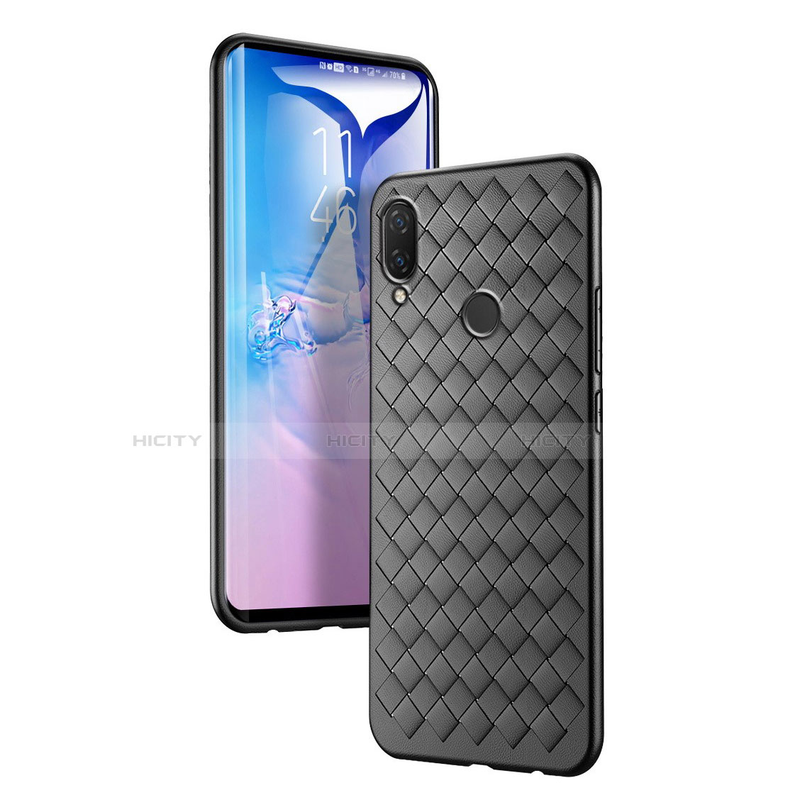 Custodia Silicone Morbida In Pelle Cover S01 per Xiaomi Redmi Note 7