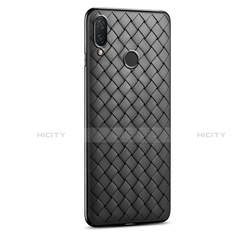 Custodia Silicone Morbida In Pelle Cover S01 per Xiaomi Redmi Note 7 Pro Nero