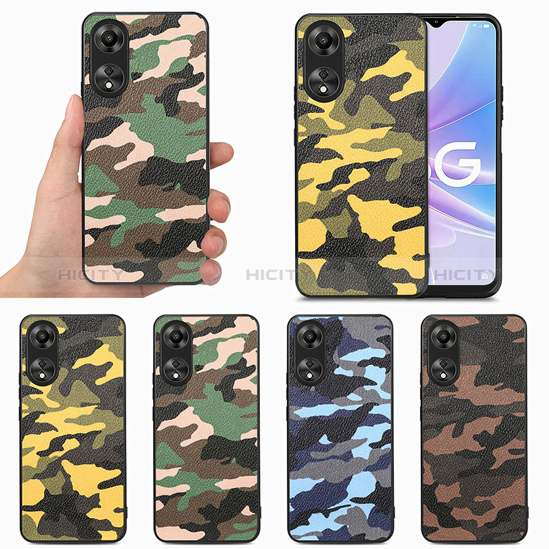 Custodia Silicone Morbida In Pelle Cover S01D per Oppo A78 5G