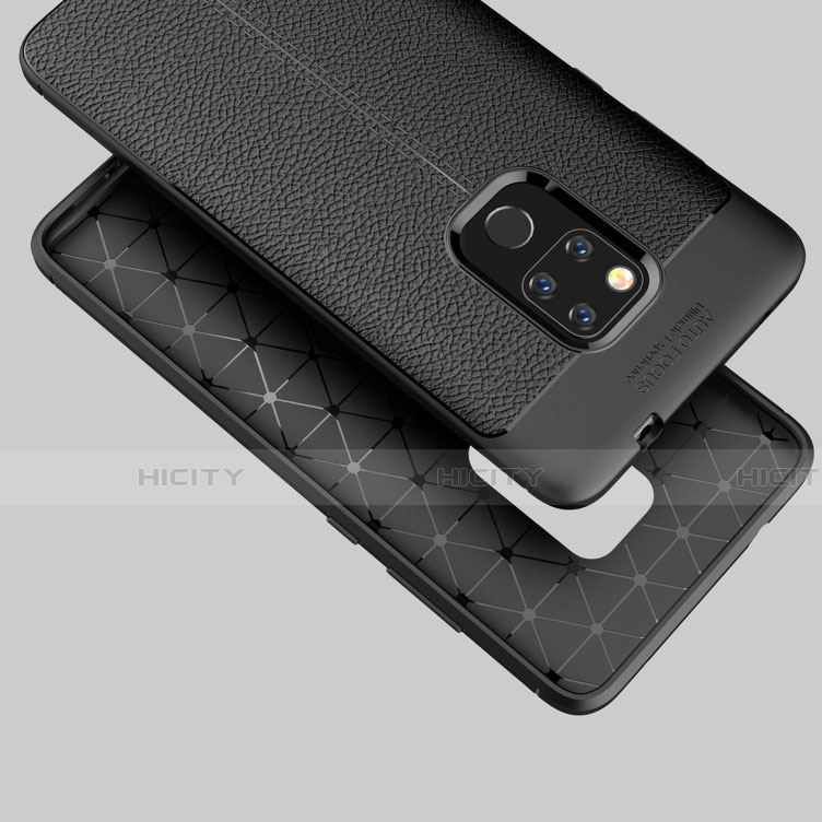 Custodia Silicone Morbida In Pelle Cover S02 per Huawei Mate 20