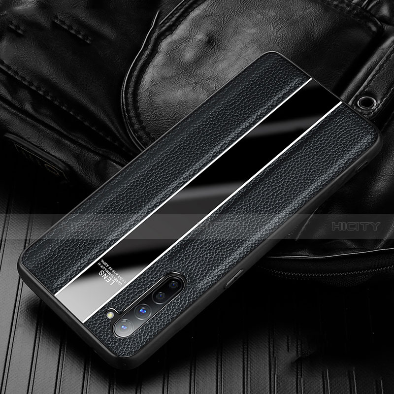 Custodia Silicone Morbida In Pelle Cover S02 per Oppo K7 5G Nero