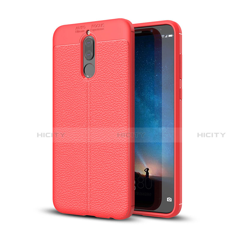 Custodia Silicone Morbida In Pelle Cover S03 per Huawei Nova 2i Rosso