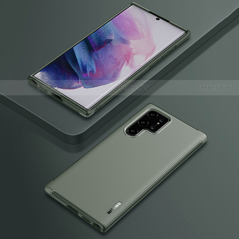 Custodia Silicone Morbida In Pelle Cover S03 per Samsung Galaxy S21 Ultra 5G