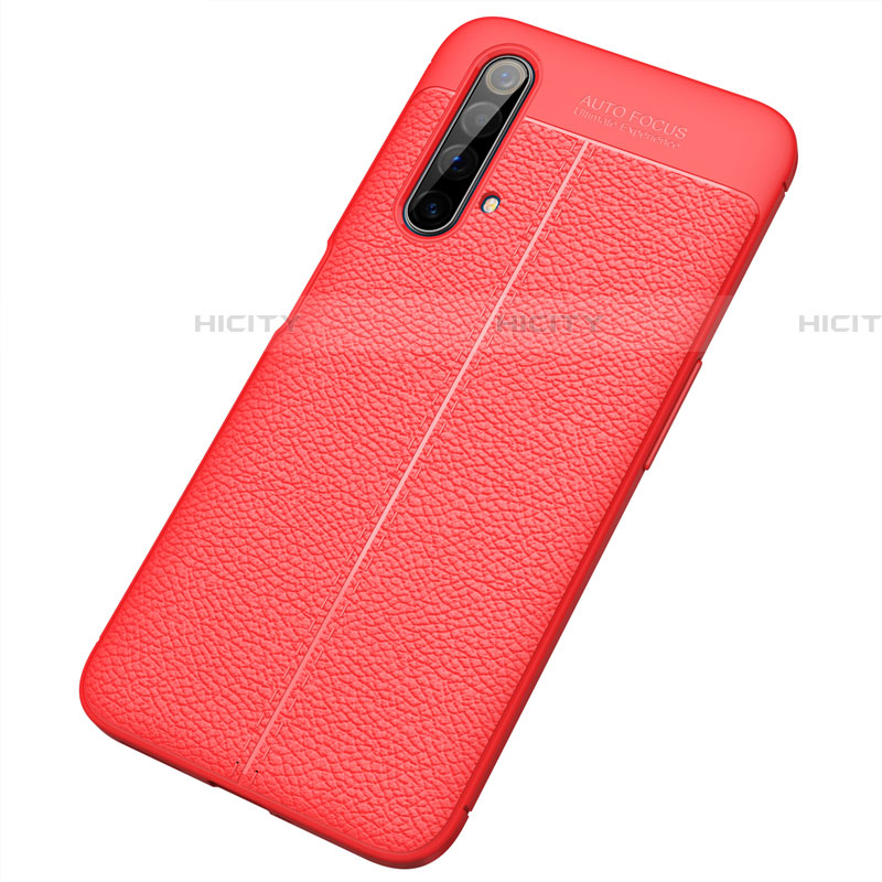 Custodia Silicone Morbida In Pelle Cover S04 per Realme X50m 5G Rosso