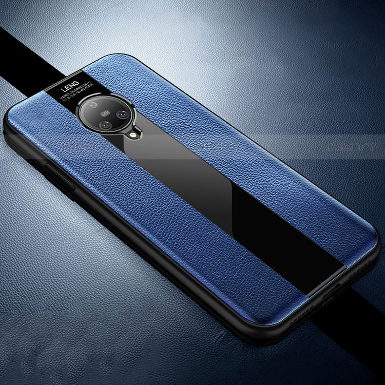 Custodia Silicone Morbida In Pelle Cover S04 per Vivo Nex 3S Blu