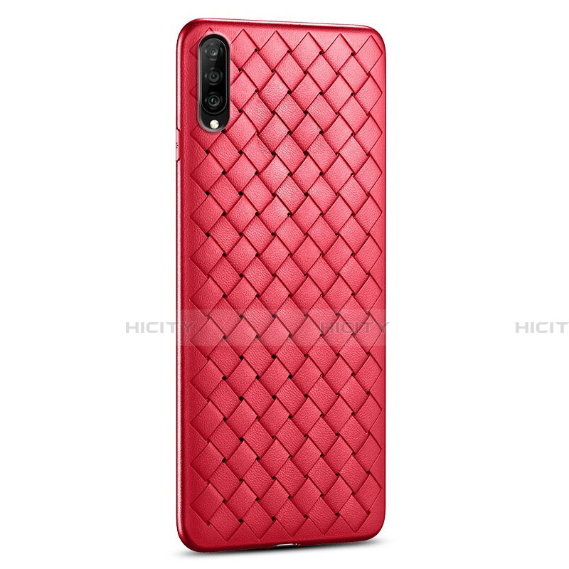 Custodia Silicone Morbida In Pelle Cover S06 per Huawei Honor 9X Pro Rosso
