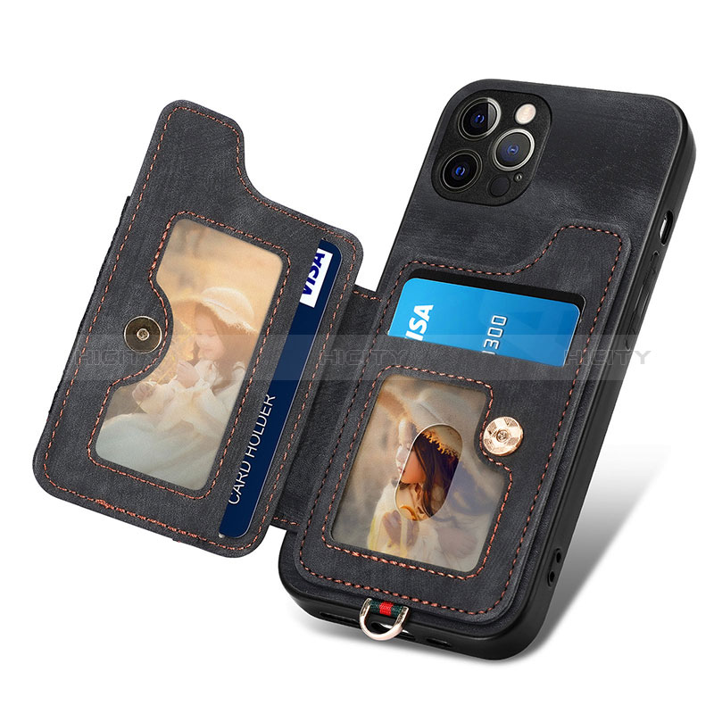 Custodia Silicone Morbida In Pelle Cover SD1 per Apple iPhone 13 Pro Max