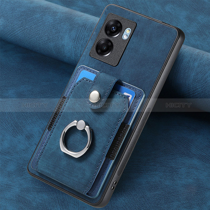Custodia Silicone Morbida In Pelle Cover SD1 per Realme Narzo 50 5G Blu