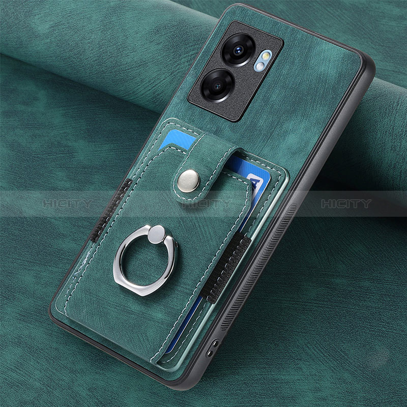 Custodia Silicone Morbida In Pelle Cover SD1 per Realme Narzo 50 5G Verde