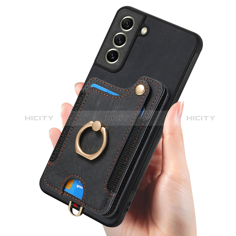 Custodia Silicone Morbida In Pelle Cover SD1 per Samsung Galaxy S21 FE 5G