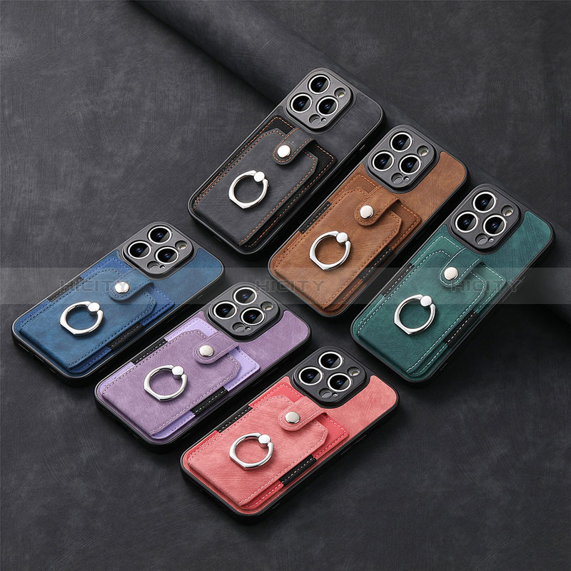 Custodia Silicone Morbida In Pelle Cover SD11 per Apple iPhone 13 Pro