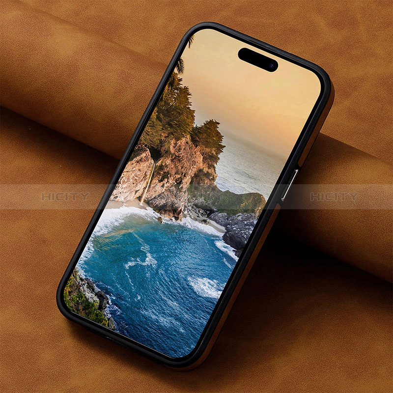 Custodia Silicone Morbida In Pelle Cover SD13 per Apple iPhone 15