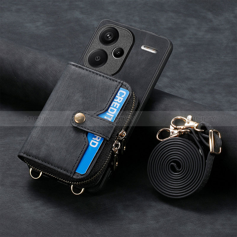 Custodia Silicone Morbida In Pelle Cover SD2 per Xiaomi Redmi Note 13 Pro+ Plus 5G