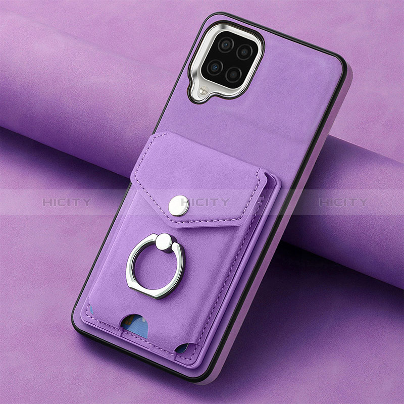 Custodia Silicone Morbida In Pelle Cover SD3 per Samsung Galaxy M32 4G Viola
