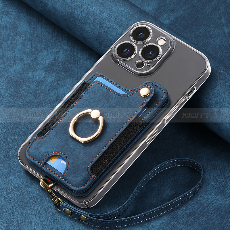 Custodia Silicone Morbida In Pelle Cover SD5 per Apple iPhone 15 Pro