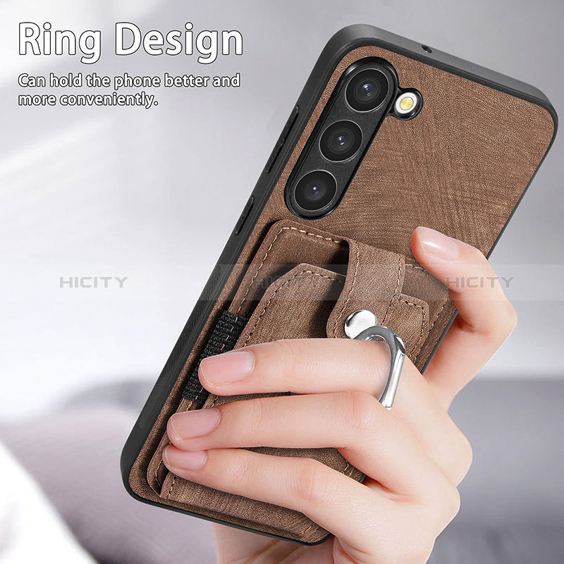 Custodia Silicone Morbida In Pelle Cover SD5 per Samsung Galaxy S22 5G