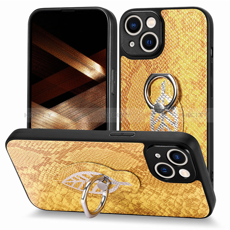 Custodia Silicone Morbida In Pelle Cover SD6 per Apple iPhone 15