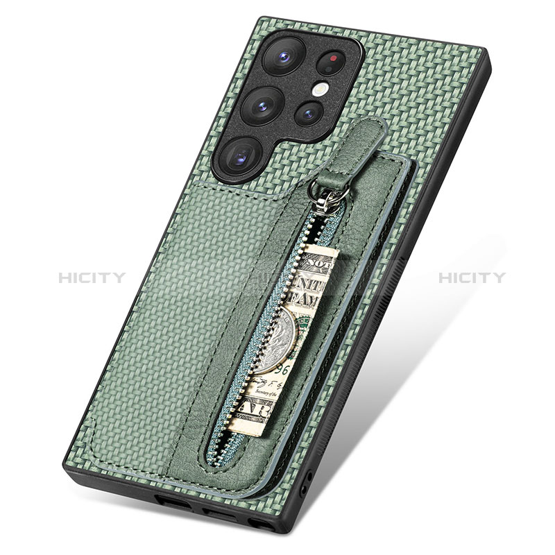 Custodia Silicone Morbida In Pelle Cover SD6 per Samsung Galaxy S22 Ultra 5G