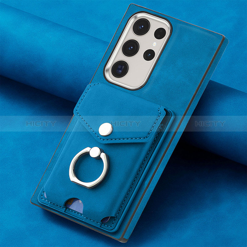 Custodia Silicone Morbida In Pelle Cover SD7 per Samsung Galaxy S22 Ultra 5G