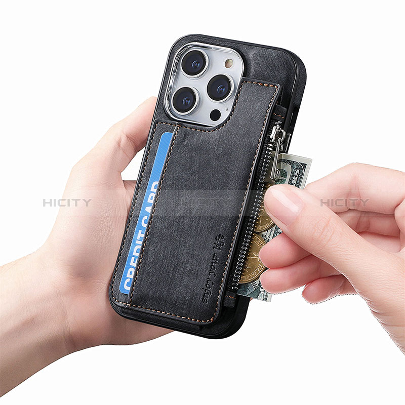 Custodia Silicone Morbida In Pelle Cover SD8 per Apple iPhone 13 Pro