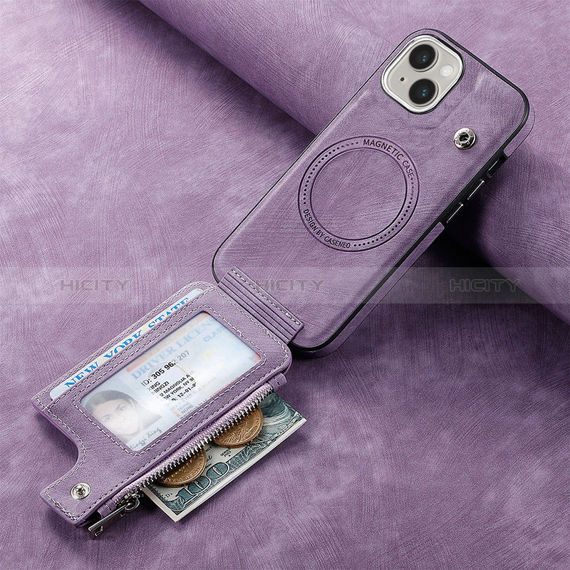 Custodia Silicone Morbida In Pelle Cover SD9 per Apple iPhone 15