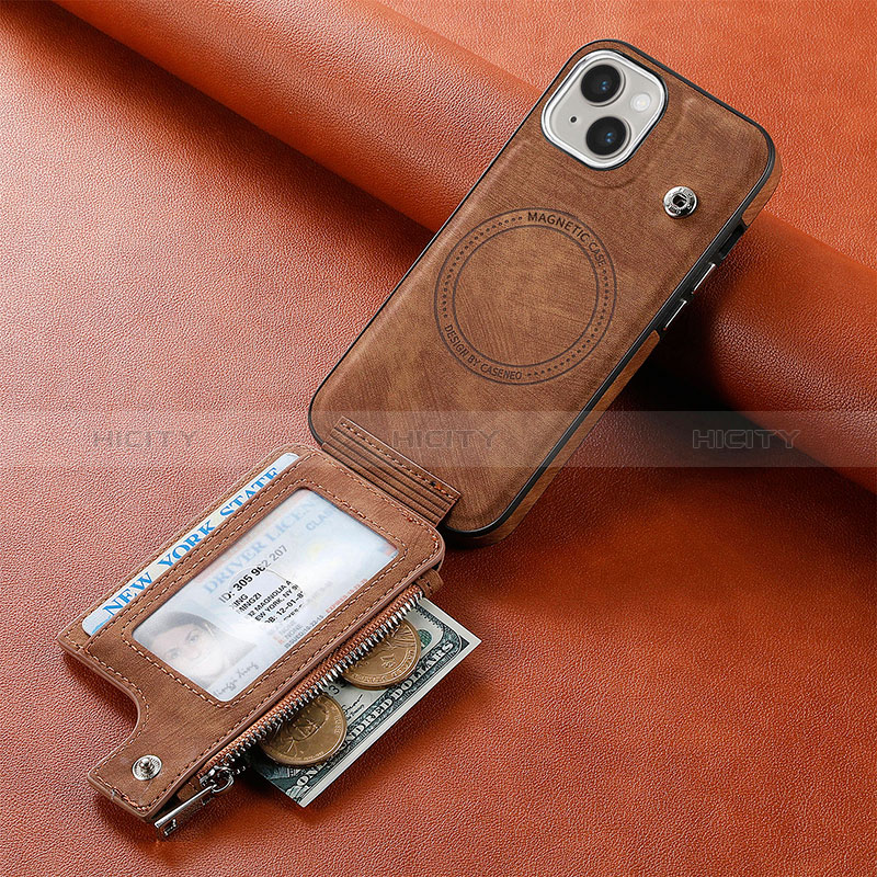 Custodia Silicone Morbida In Pelle Cover SD9 per Apple iPhone 15