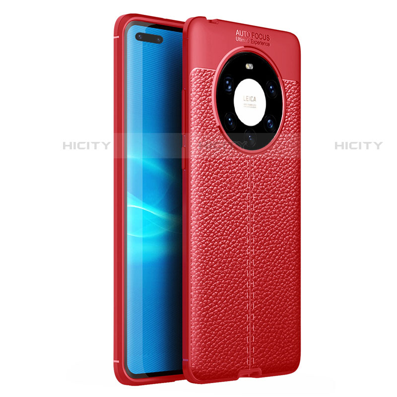 Custodia Silicone Morbida In Pelle Cover U01 per Huawei Mate 40 Pro+ Plus