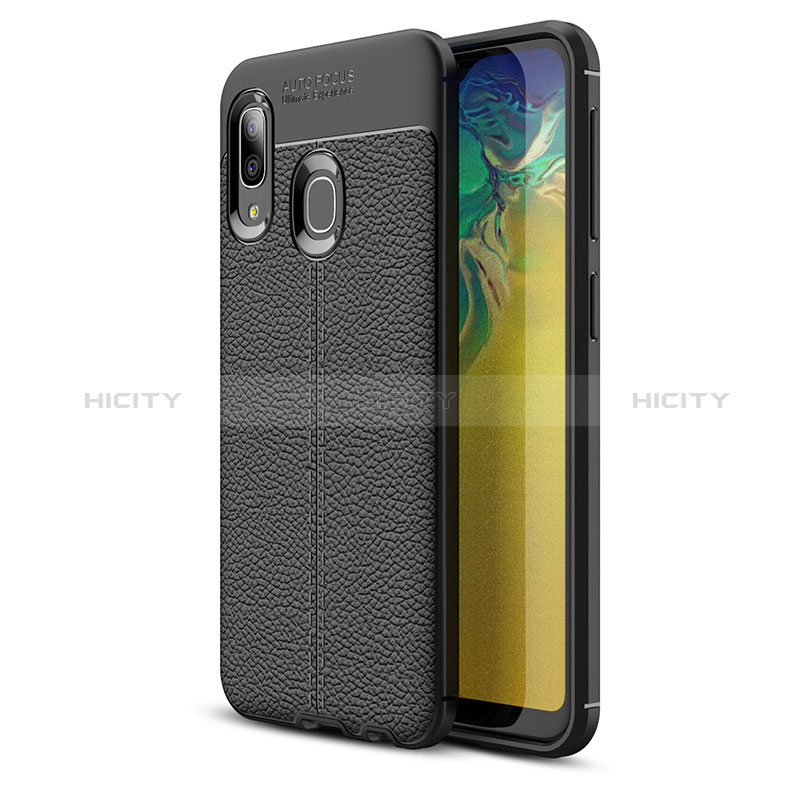 Custodia Silicone Morbida In Pelle Cover WL1 per Samsung Galaxy A20e