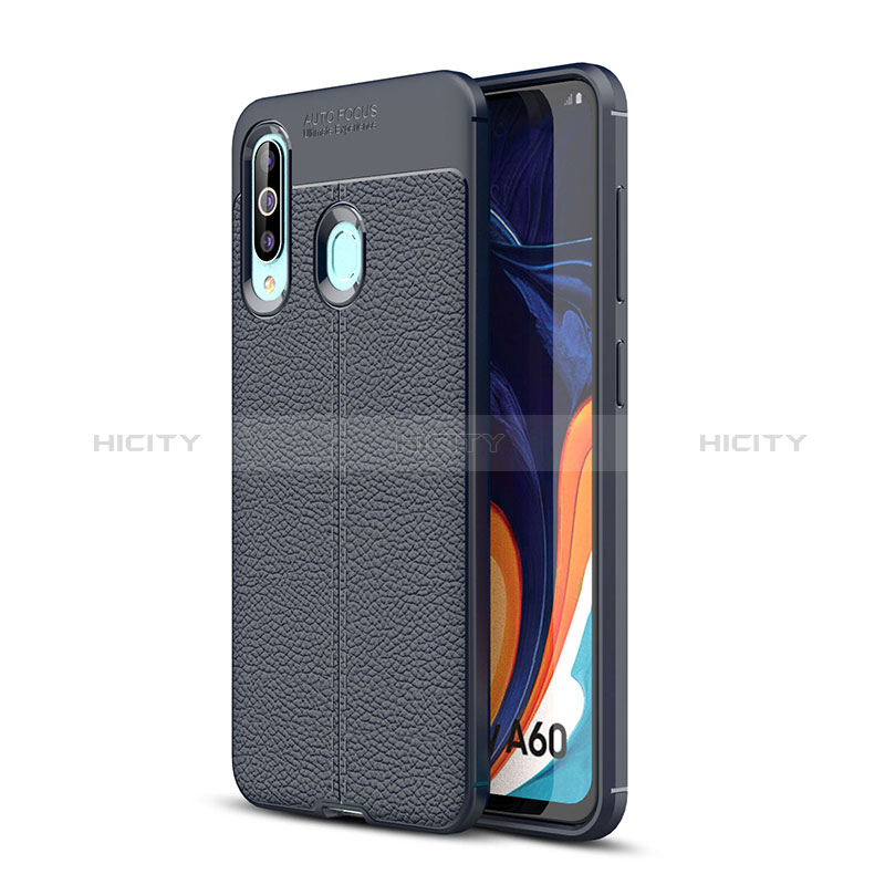 Custodia Silicone Morbida In Pelle Cover WL1 per Samsung Galaxy A60