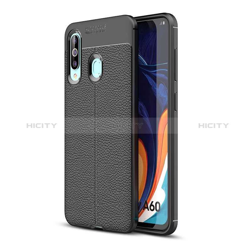 Custodia Silicone Morbida In Pelle Cover WL1 per Samsung Galaxy A60