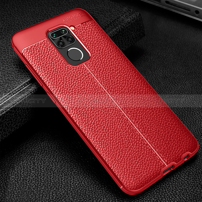 Custodia Silicone Morbida In Pelle Cover WL1 per Xiaomi Redmi 10X 4G Rosso