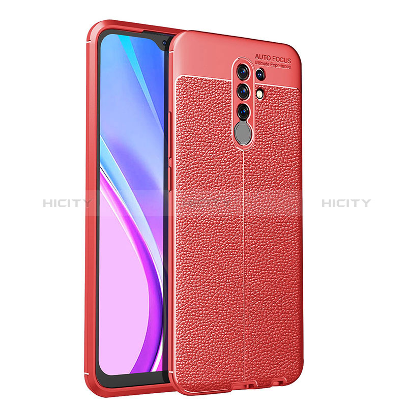 Custodia Silicone Morbida In Pelle Cover WL1 per Xiaomi Redmi 9 Prime India