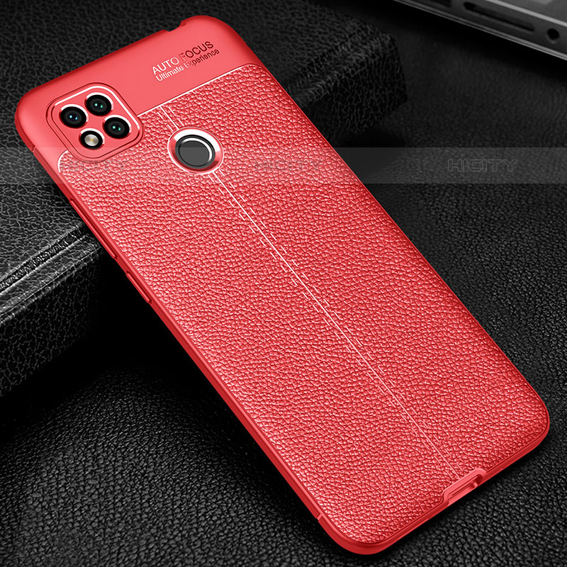 Custodia Silicone Morbida In Pelle Cover WL2 per Xiaomi Redmi 10A 4G Rosso