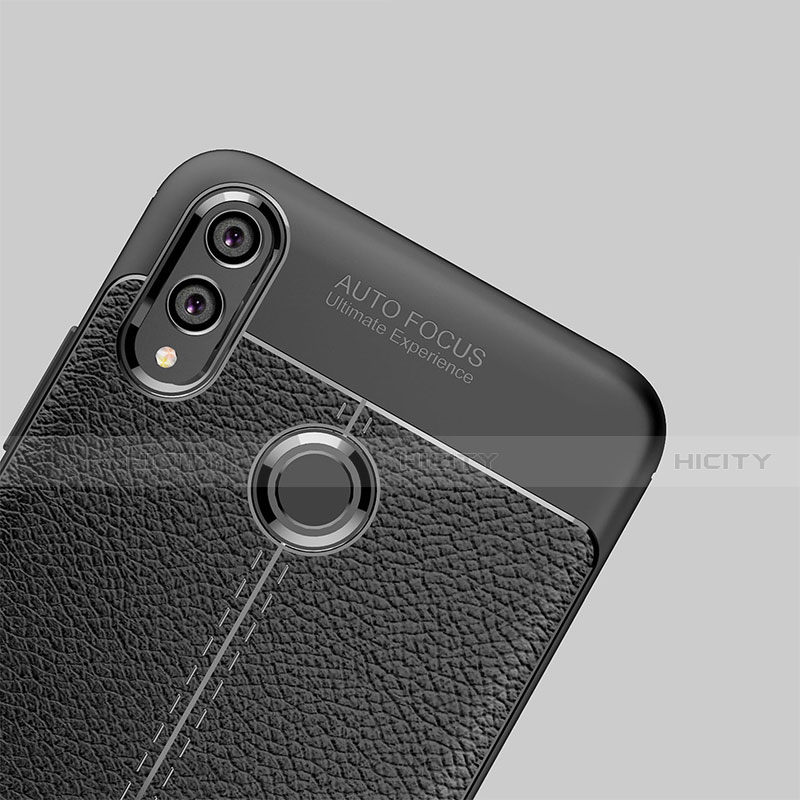 Custodia Silicone Morbida In Pelle Q01 per Huawei Honor View 10 Lite Nero