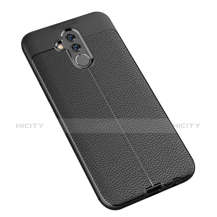 Custodia Silicone Morbida In Pelle Q01 per Huawei Maimang 7 Nero