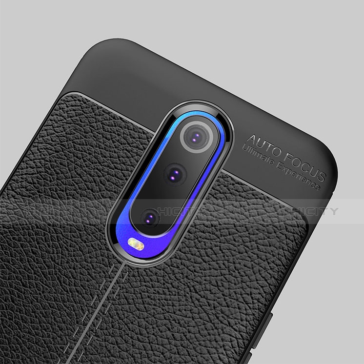 Custodia Silicone Morbida In Pelle W01 per Oppo RX17 Pro Nero