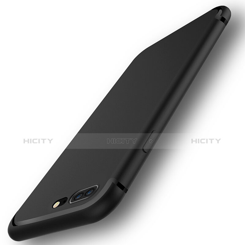 Custodia Silicone Morbida Lucido per Apple iPhone 7 Plus Nero