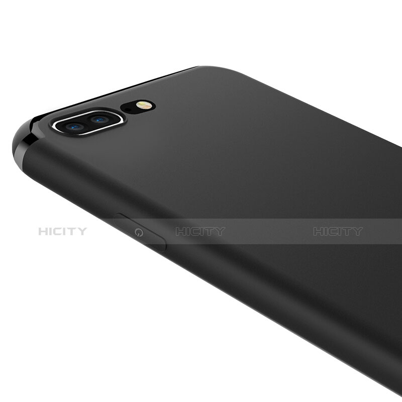 Custodia Silicone Morbida Lucido per Apple iPhone 7 Plus Nero