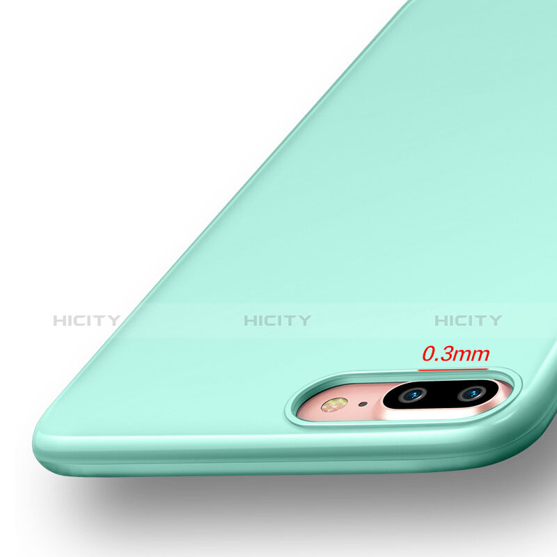 Custodia Silicone Morbida Lucido per Apple iPhone 7 Plus Verde