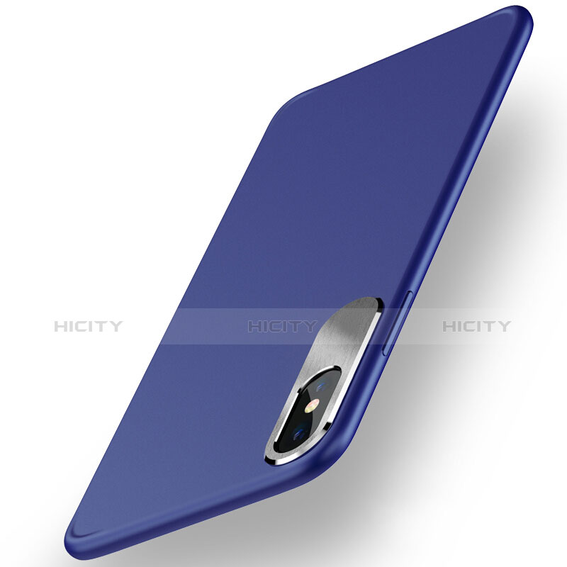 Custodia Silicone Morbida Lucido per Apple iPhone X Blu