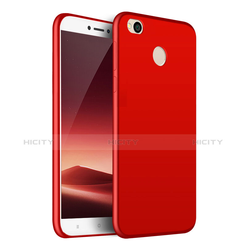 Custodia Silicone Morbida Lucido per Huawei Honor 8 Lite Rosso